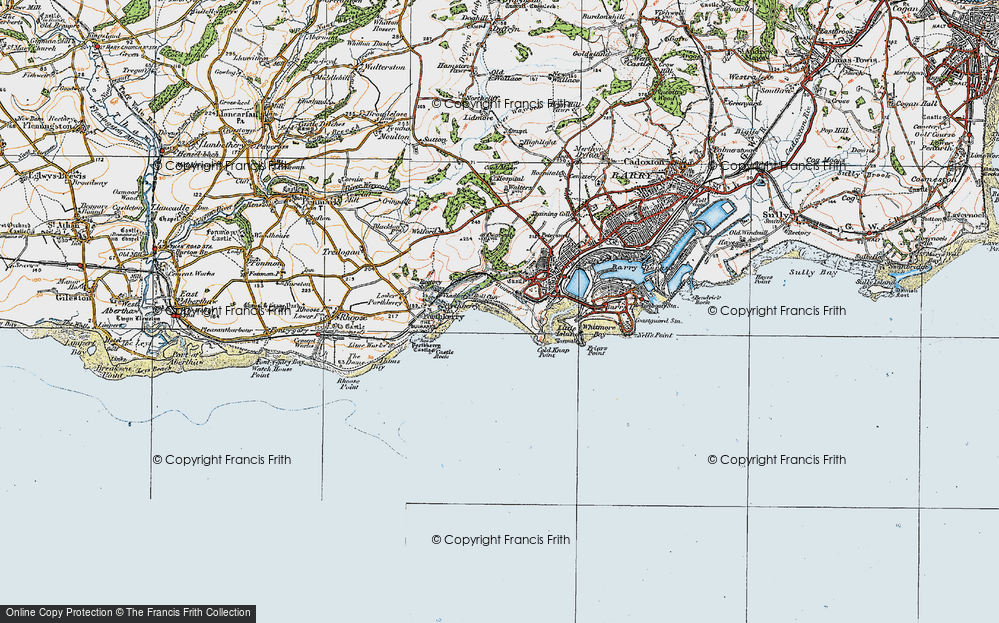 Old Map of The Knap, 1919 in 1919