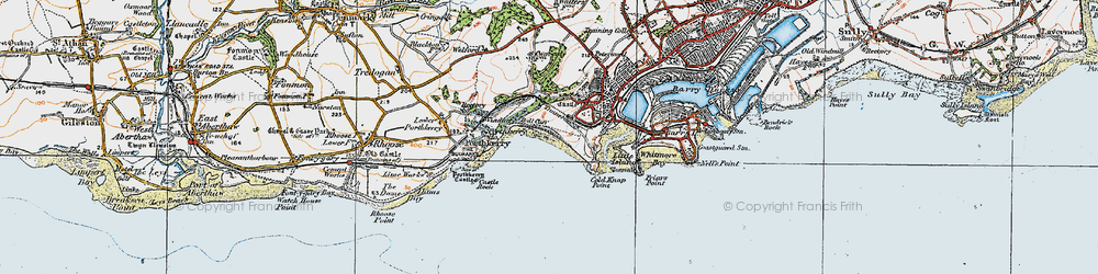 Old map of The Knap in 1919