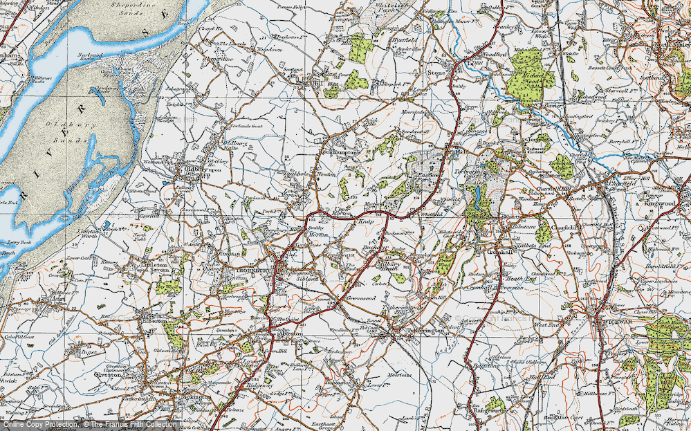 Old Map of The Knapp, 1919 in 1919