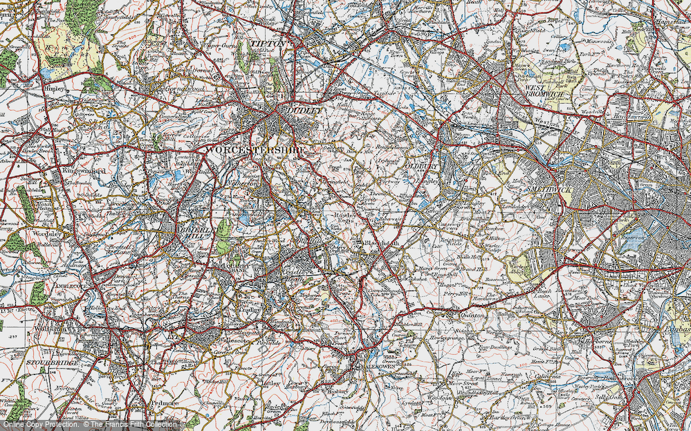 Old Map of The Knowle, 1921 in 1921