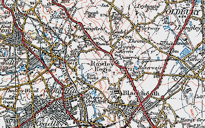 Old map of The Knowle in 1921