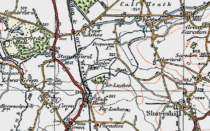 Old map of The Laches in 1921