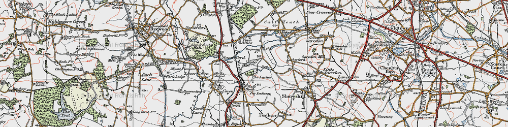 Old map of The Laches in 1921