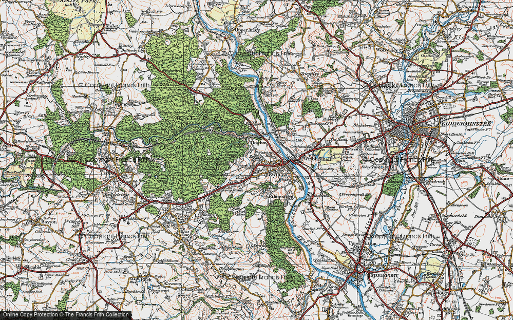 Old Map of The Lakes, 1921 in 1921