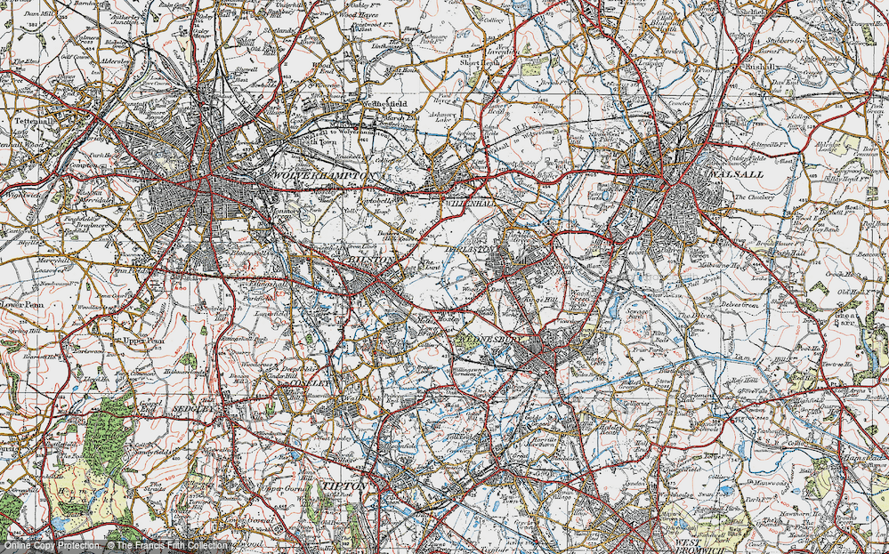 Old Map of The Lunt, 1921 in 1921