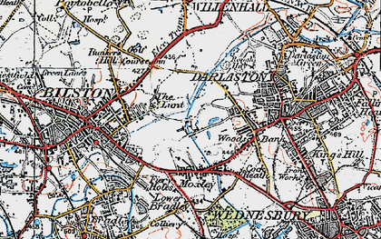 Old map of The Lunt in 1921