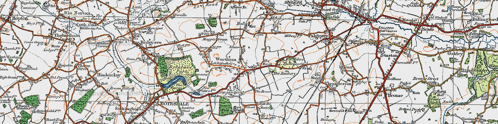 Old map of The Marsh in 1920