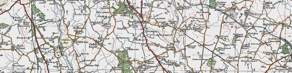 Old map of The Marsh in 1921