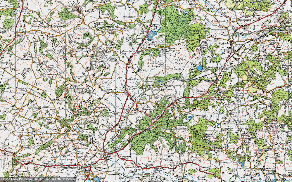 Old Map of The Mint, 1919 in 1919