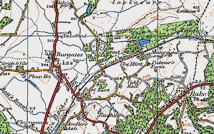 Old map of The Mint in 1919