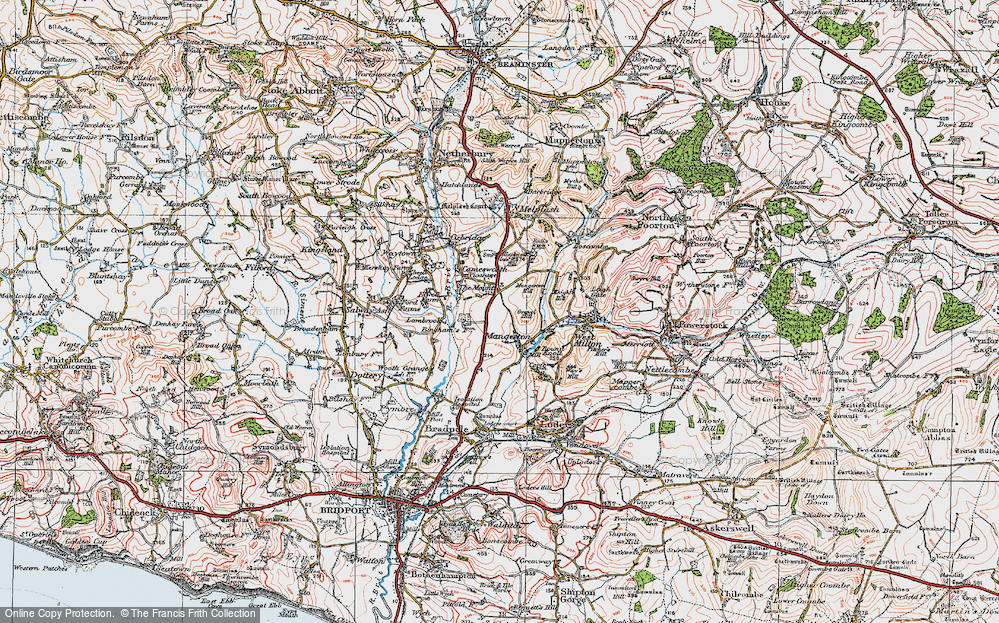 Old Map of The Mount, 1919 in 1919