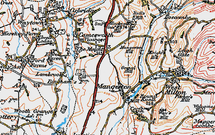Old map of The Mount in 1919