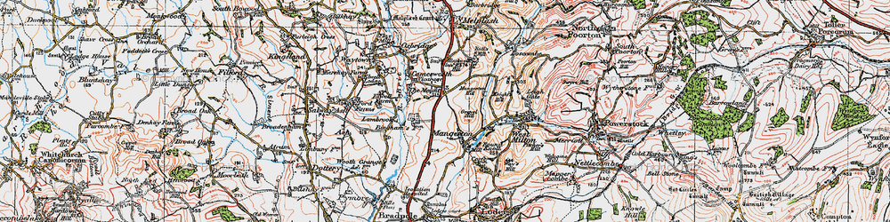 Old map of The Mount in 1919