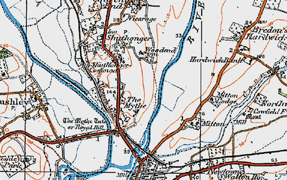 Old map of The Mythe in 1919