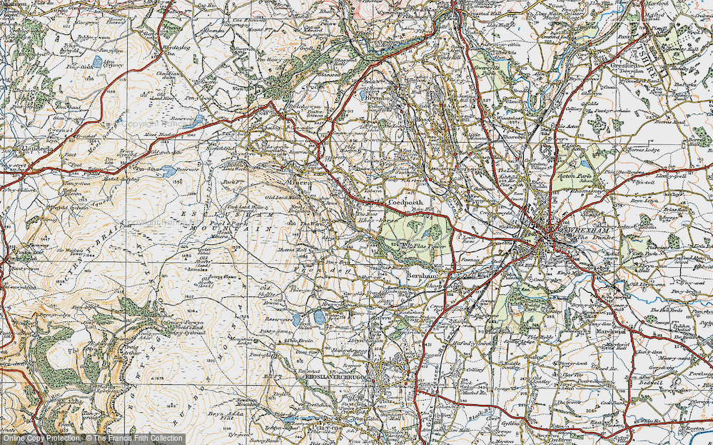Old Map of The Nant, 1921 in 1921