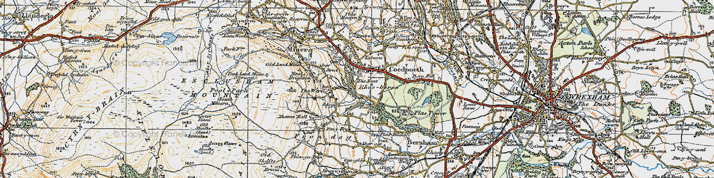 Old map of The Nant in 1921