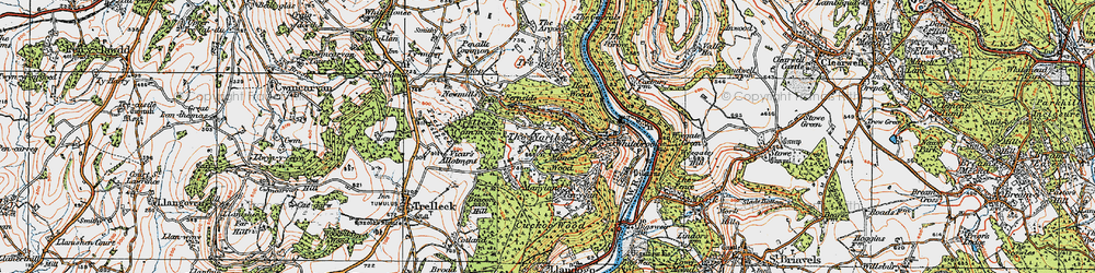 Old map of The North in 1919