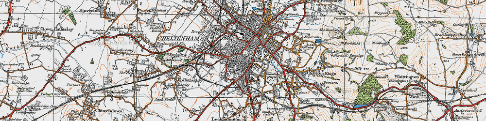 Old map of The Park in 1919