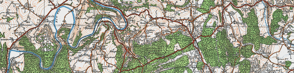 Old map of The Pludds in 1919