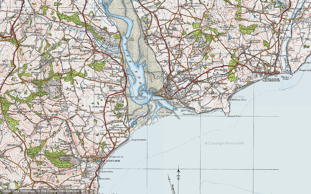 Old Map of The Point, 1919 in 1919