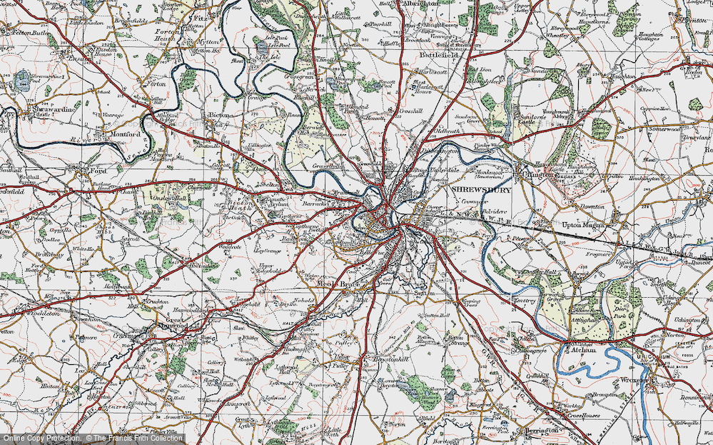 Old Map of The Quarry, 1921 in 1921