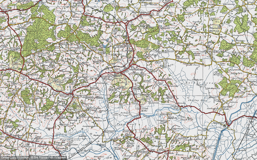 Old Map of The Quarter, 1921 in 1921