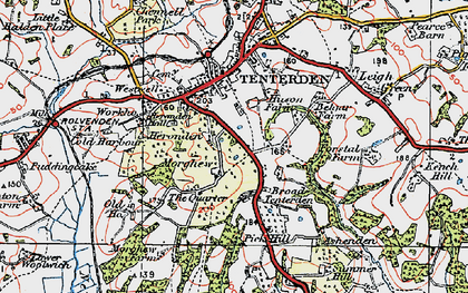 Old map of The Quarter in 1921