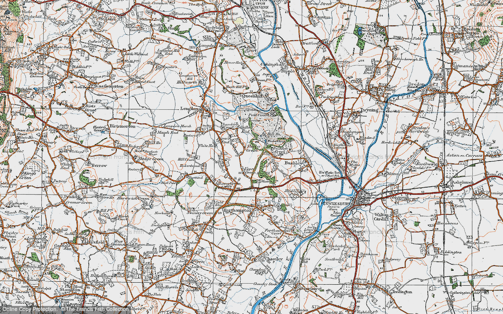 Old Map of The Rampings, 1920 in 1920