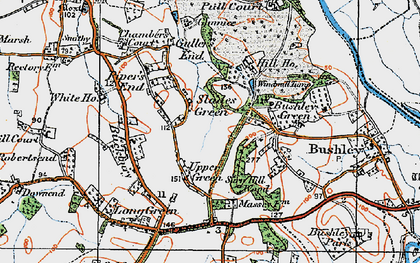 Old map of The Rampings in 1920