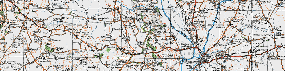 Old map of The Rampings in 1920