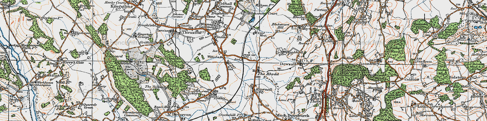 Old map of Blakemore Hill in 1919