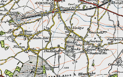 Old map of The Ridge in 1919