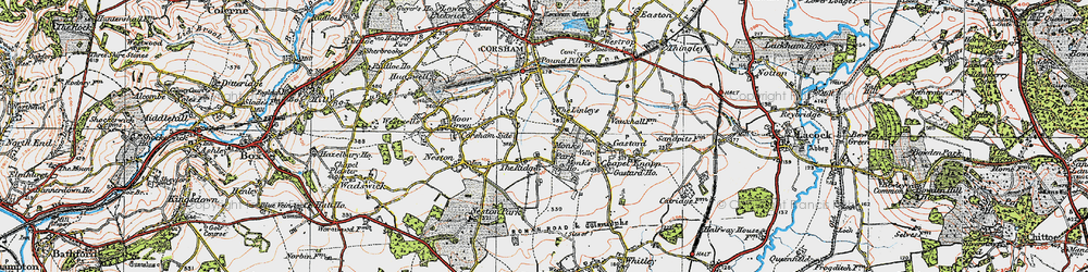 Old map of The Ridge in 1919