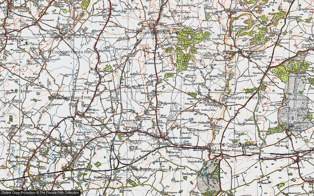 Historic Ordnance Survey Map of The Rocks, 1919