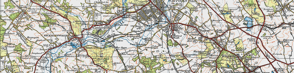 Old map of The Rookery in 1920
