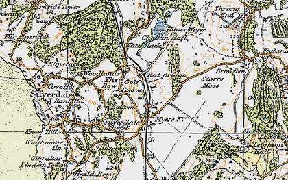 Old map of The Row in 1925