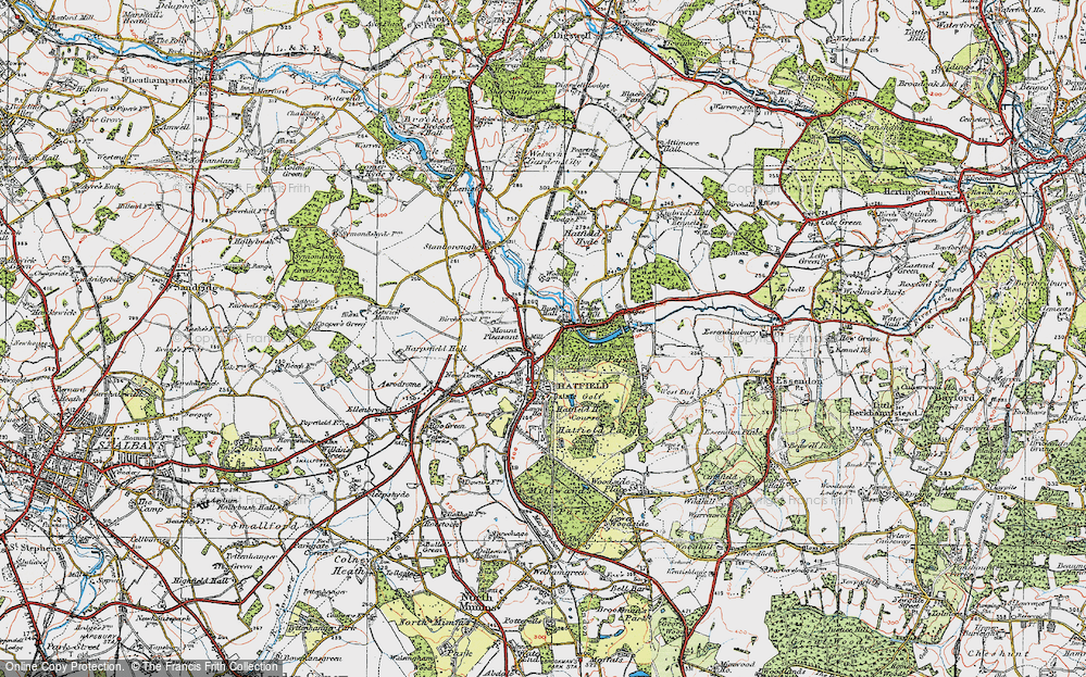 Old Map of The Ryde, 1920 in 1920