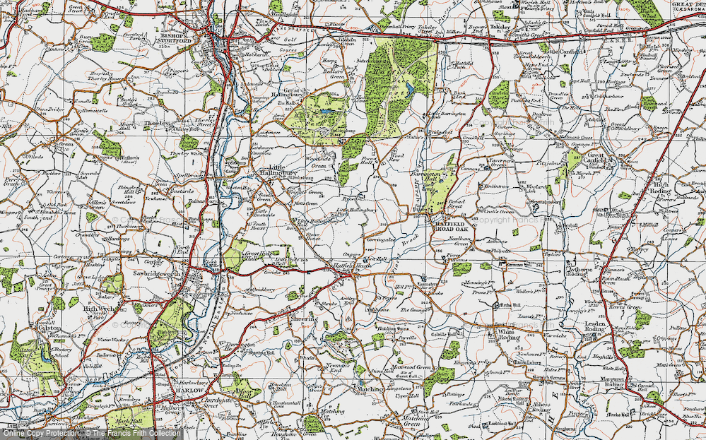 Old Map of The Ryes, 1919 in 1919