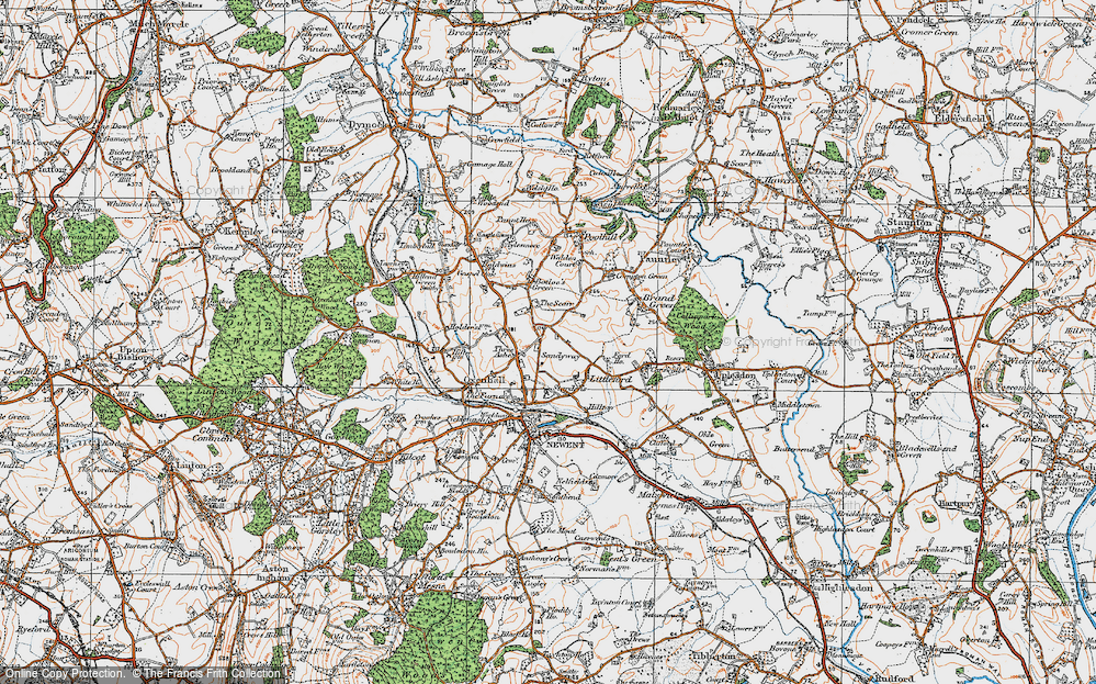 Old Map of The Scarr, 1919 in 1919