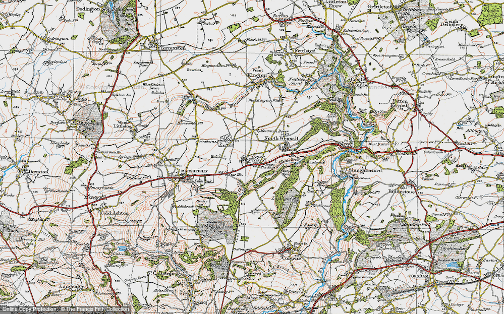 Old Map of The Shoe, 1919 in 1919