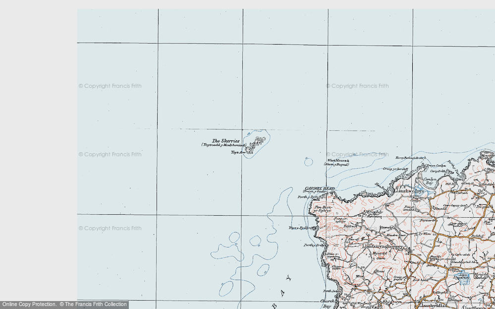 Old Maps Of The Skerries Gwynedd Francis Frith   The Skerries 1922 Pop846530 