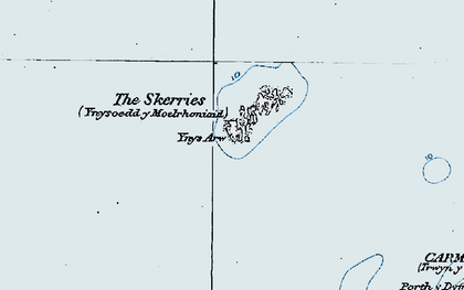 Old map of The Skerries in 1922