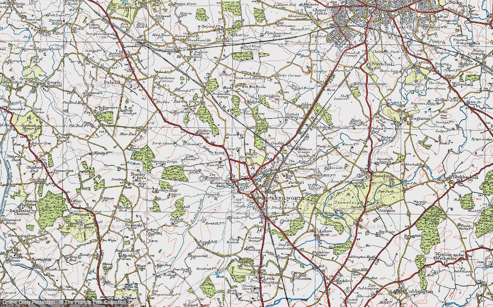 Old Map of The Spring, 1919 in 1919