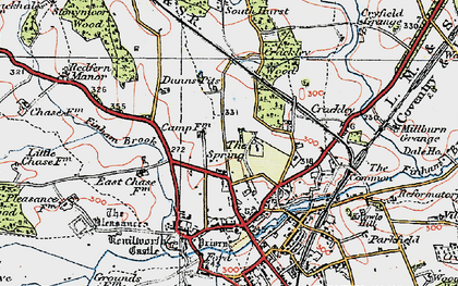 Old map of The Spring in 1919