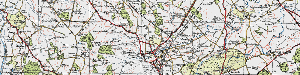 Old map of The Spring in 1919