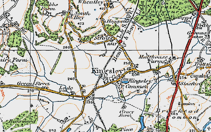 Old map of The Straits in 1919