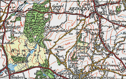 Old map of The Straits in 1921