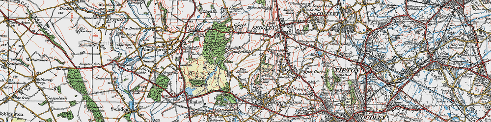 Old map of The Straits in 1921