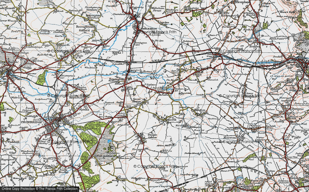 Old Map of The Strand, 1919 in 1919