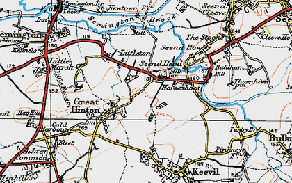 Old map of The Strand in 1919